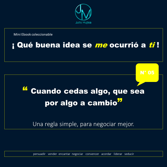 5 cuando cedas algo que sea por algo a cambio